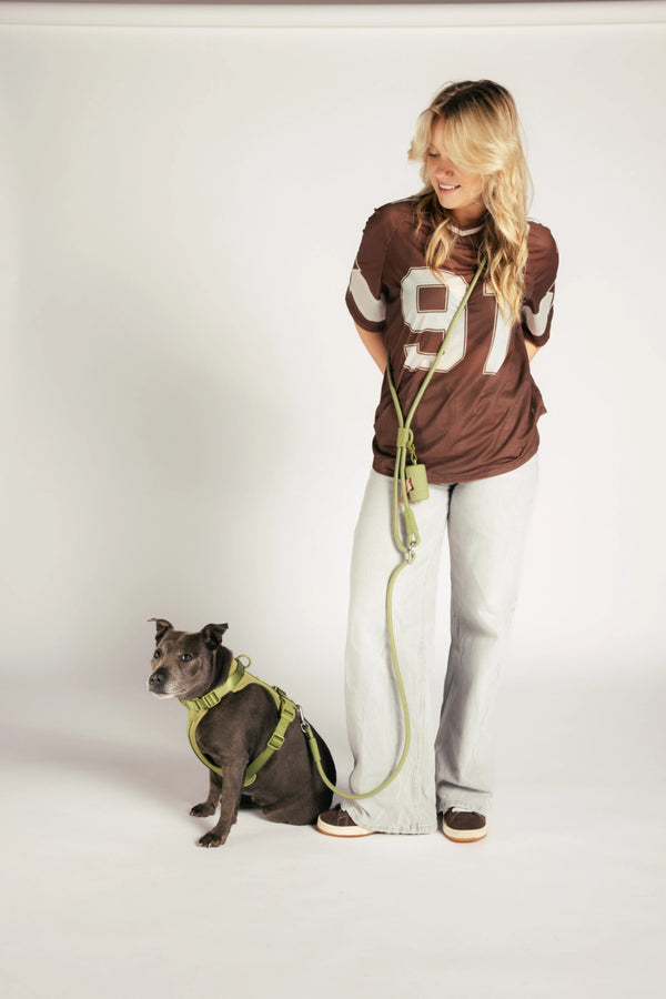 Unboring Handsfree Hondenriem - Moss
