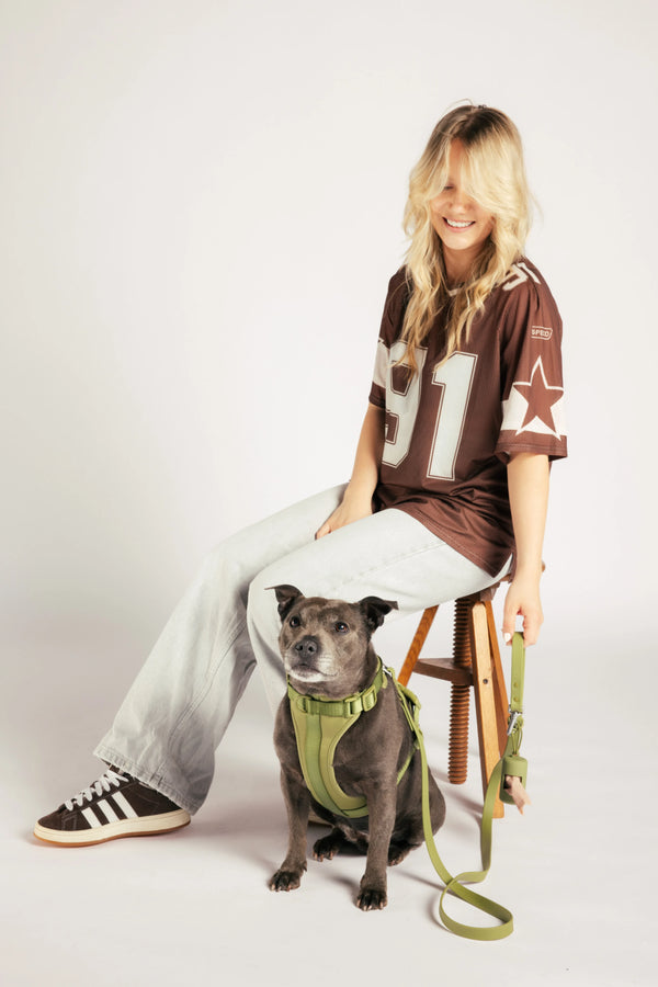 Unboring Dog Harness - Moss