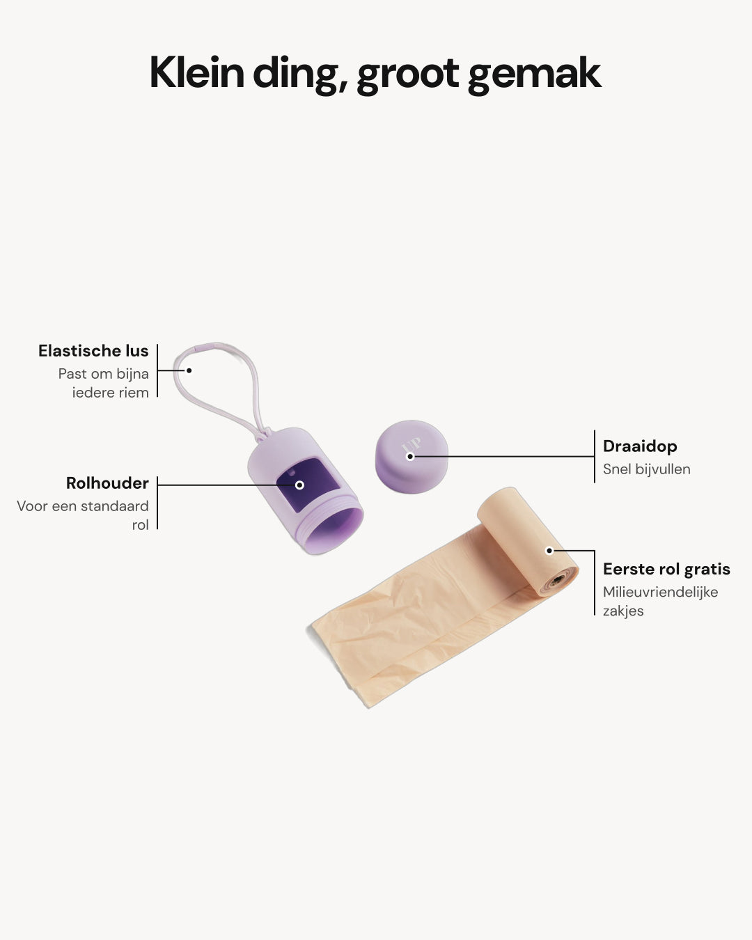 Distributeur de sacs à crottes - Lilac - caractéristiques