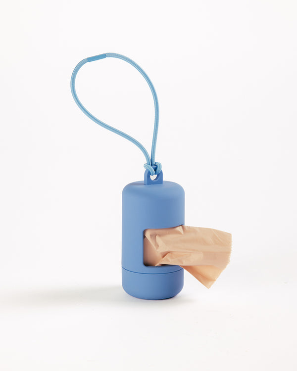Moonlight Blue Poop Bag Holder by UNBORINGBYPIP