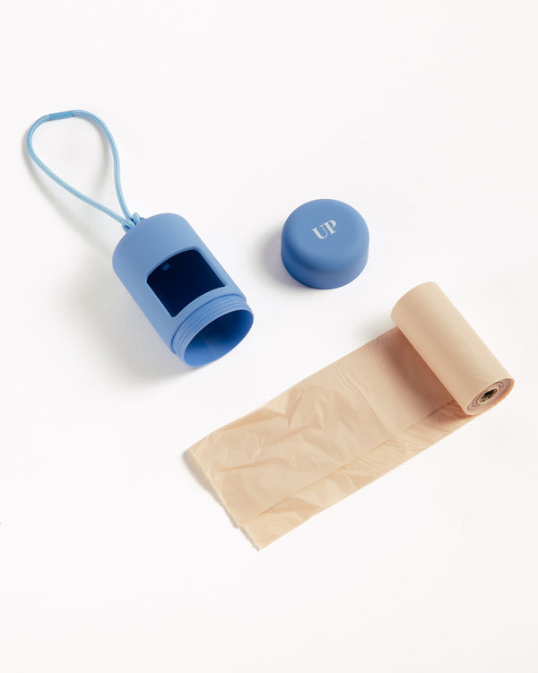 Moonlight Blue Poop Bag Holder by UNBORINGBYPIP