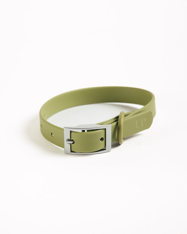 Moss Waterproof Dog Collar by UNBORINGBYPIP